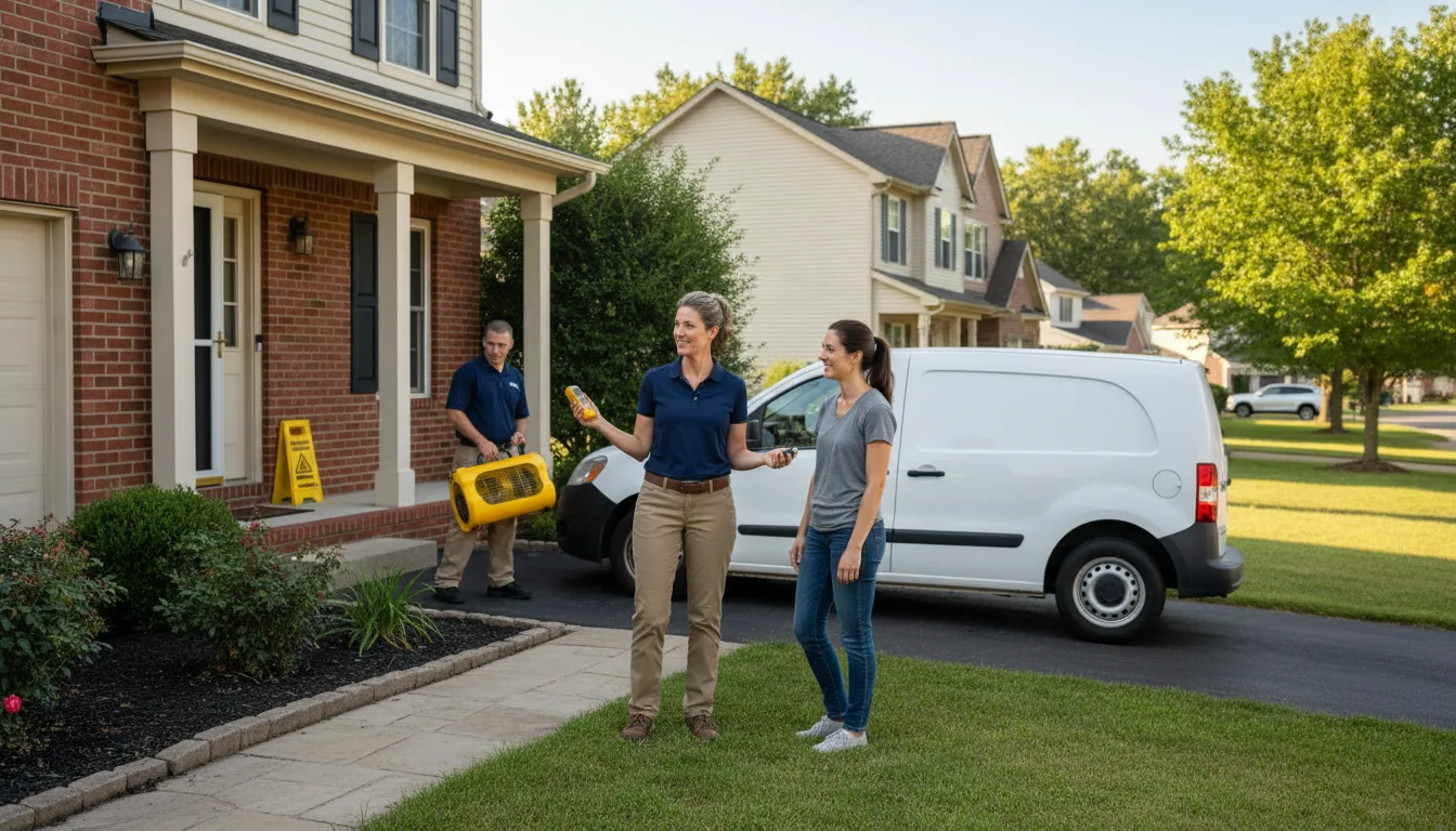 Water restoration image for Home Water Damage Repair in Hartford, OH
